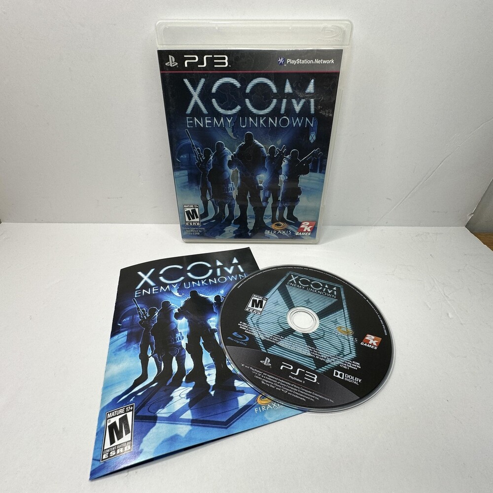 XCOM Enemy Unknown Sony PlayStation 3 PS3 Video Game Complete W Manual Strategy